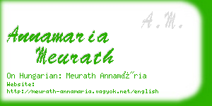 annamaria meurath business card